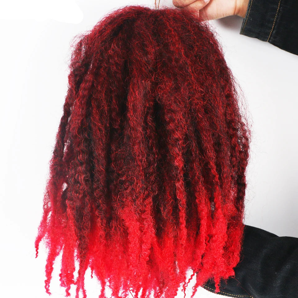18" Marley Hair Ombre Black Brown Blonde Grey 35